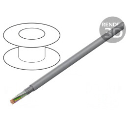 Cablu ecranat PVC 21x0,34mm2 tresă cupru cositorit | Electronic-mag.ro | Componente Electronice
