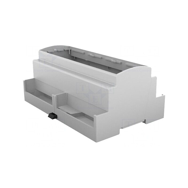 Carcasă DIN şină gri 90,5x142,3x62mm | Electronic-mag.ro | Componente Electronice