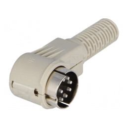 Mufă DIN 8 PIN unghi 90° pe cablu | Electronic-mag.ro | Componente Electronice