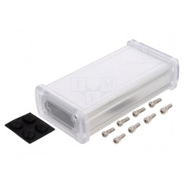 Carcasă Universală Aluminiu 68.7x129x35.2mm | Electronic-mag.ro | Componente Electronice