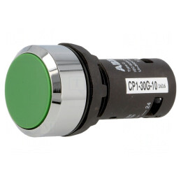 Comutator cu Buton Verde 22mm 1 NO | Electronic-mag.ro | Componente Electronice