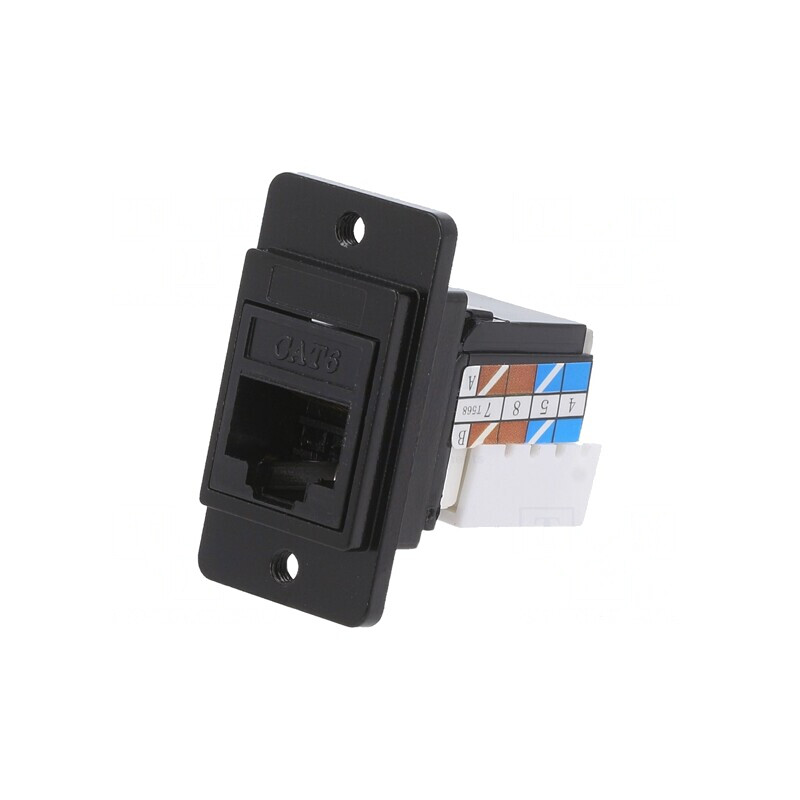 Soclu RJ45 DualSlim Cat6a 8p8c IDC Metalic | Electronic-mag.ro | Componente Electronice Soclu RJ45 DualSlim Cat6a 8p8c IDC Metalic | Electronic-mag.ro | Componente Electronice
