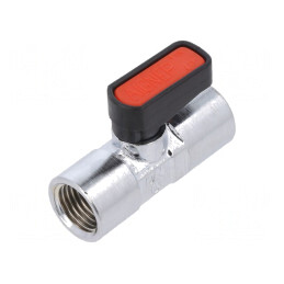 Robinet mecanic cu bilă max 20 bar alamă nichelată | Electronic-mag.ro | Componente Electronice