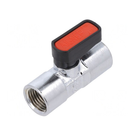 Robinet mecanic cu bilă max 20 bar alamă nichelată | Electronic-mag.ro | Componente Electronice