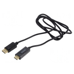 Cablu HDMI 1.4 DisplayPort 1.5m Negru | Electronic-mag.ro | Componente Electronice