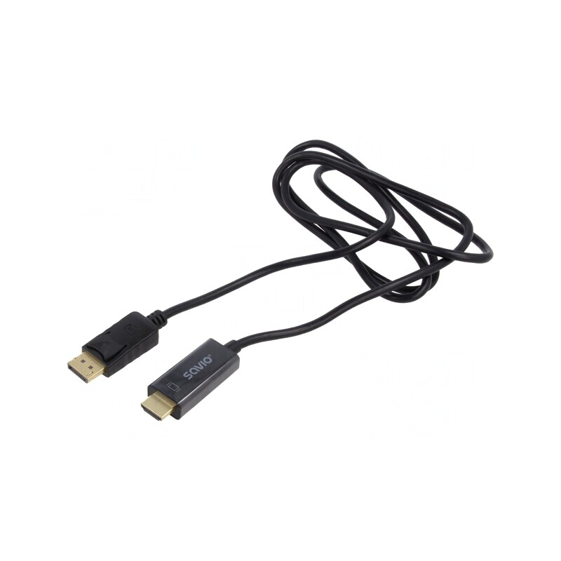 Cablu HDMI 1.4 DisplayPort 1.5m Negru | Electronic-mag.ro | Componente Electronice