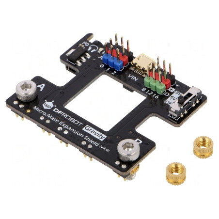Placă de Expansiune micro:bit Shield Gravity 3,3-5VDC | Electronic-mag.ro | Componente Electronice