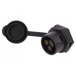 Conector Circular Soclu 20 02 Mamă 3 PIN Aurit | Electronic-mag.ro | Componente Electronice