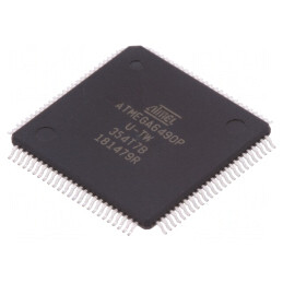 Microcontroler AVR TQFP100 cu I2C, JTAG, SPI, UART