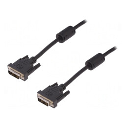 Cablu DVI-D 5m Negru 30AWG | Electronic-mag.ro | Componente Electronice