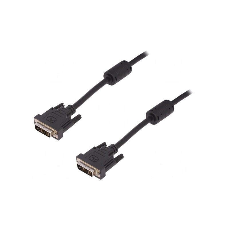 Cablu DVI-D 5m Negru 30AWG | Electronic-mag.ro | Componente Electronice Cablu DVI-D 5m Negru 30AWG | Electronic-mag.ro | Componente Electronice