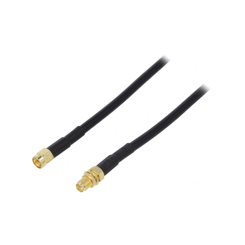 Cablu RP-SMA 50Ω 3m Negru | Electronic-mag.ro | Componente Electronice