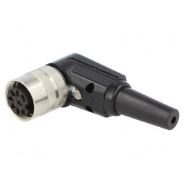 Mufă Mamă M16 Lipire pe Cablu 8PIN 5A 60V IP40 | Electronic-mag.ro | Componente Electronice