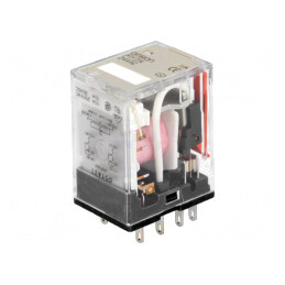Releu Electromagnetic DPDT 24VAC 10A | Electronic-mag.ro | Componente Electronice