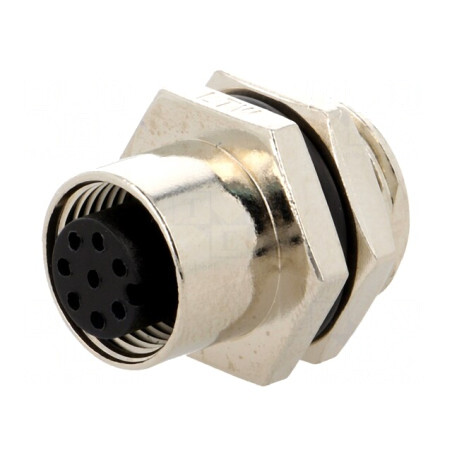 Soclu M12 8 PIN mamă lipire 30V 2A CANopen DeviceNet | Electronic-mag.ro | Componente Electronice