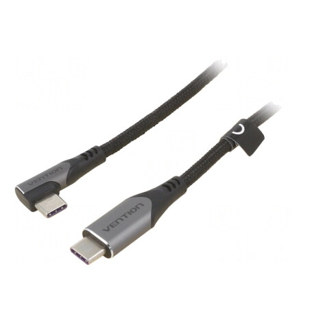 Cablu USB-C 2m Negru 100W | Electronic-mag.ro | Componente Electronice