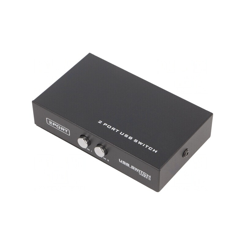 Hub USB 2.0 Negru cu 2 Porturi USB A și B | Electronic-mag.ro | Componente Electronice