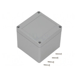 Carcasă universală ABS gri închis 100x100x90mm | Electronic-mag.ro | Componente Electronice