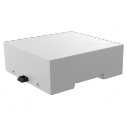 Carcasă pentru șină DIN gri 90x87.7x32mm | Electronic-mag.ro | Componente Electronice
