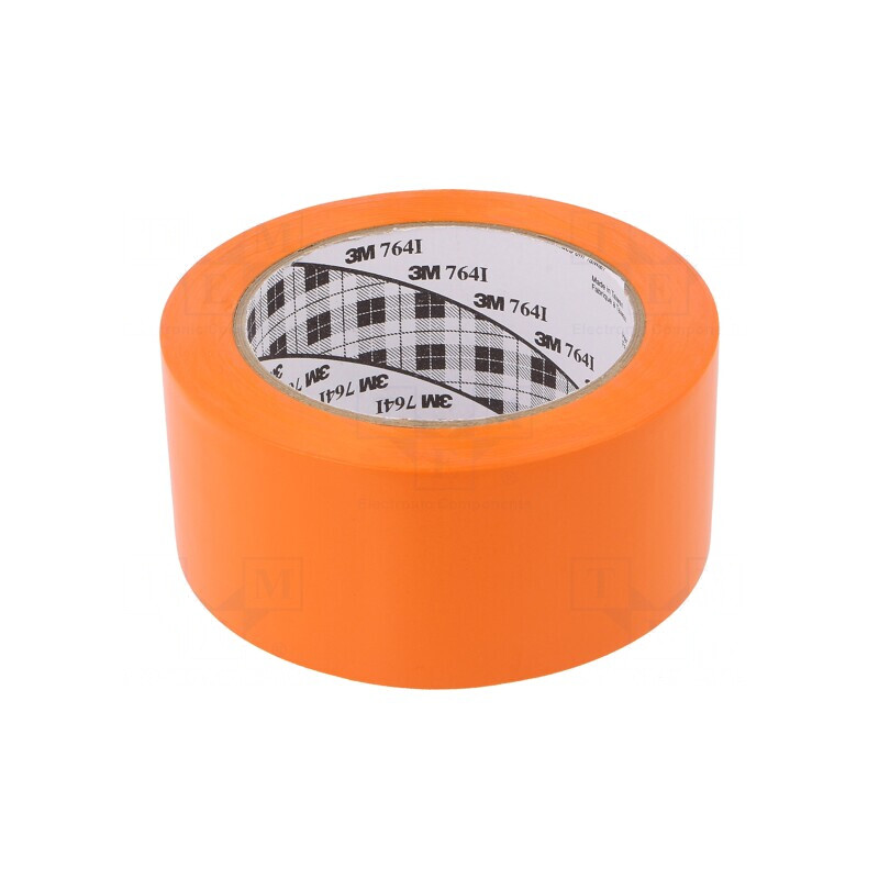 Bandă de marcare portocalie autoadezivă 33m x 50mm | Electronic-mag.ro | Componente Electronice