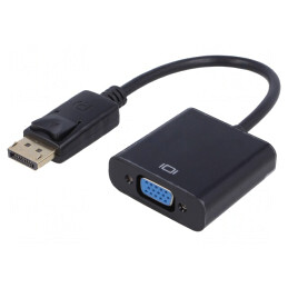 Convertor D-Sub 15pin HD la DisplayPort 0,15m Negru | Electronic-mag.ro | Componente Electronice