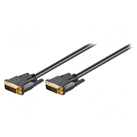 Cablu DVI-I 2m Negru | Electronic-mag.ro | Componente Electronice