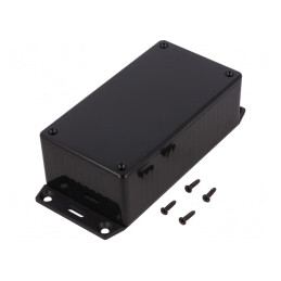 Carcasă universală 65mm x 120mm x 40mm ABS neagră | Electronic-mag.ro | Componente Electronice