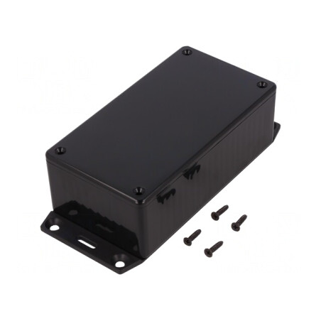 Carcasă universală 65mm x 120mm x 40mm ABS neagră | Electronic-mag.ro | Componente Electronice