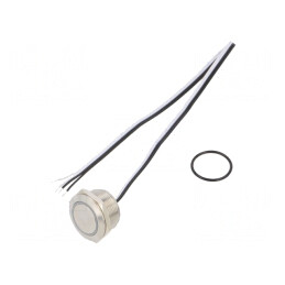 Comutator anti-vandalism verde 2 poziții SPST-NO 50mA 24V IP65 | Electronic-mag.ro | Componente Electronice
