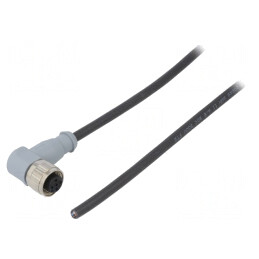 Mufă M12 4-PIN Mamă cu Cablu 2m | Electronic-mag.ro | Componente Electronice