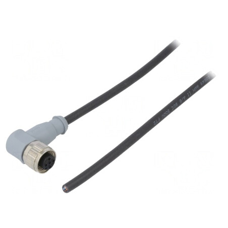 Mufă M12 4-PIN Mamă cu Cablu 2m | Electronic-mag.ro | Componente Electronice