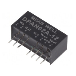 Convertor DC/DC 2W 9-18V la 12V/-12V SIP8 | Electronic-mag.ro | Componente Electronice