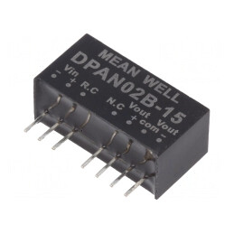 Convertor DC/DC 2W 18-36V la ±15V SIP8 | Electronic-mag.ro | Componente Electronice