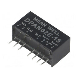 Convertor DC/DC 2W 4.5-9V la 15V/-15V SIP8 | Electronic-mag.ro | Componente Electronice
