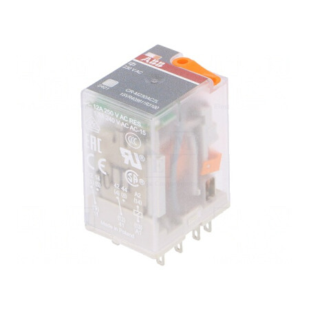 Releu Electromagnetic DPDT 230VAC 12A | Electronic-mag.ro | Componente Electronice