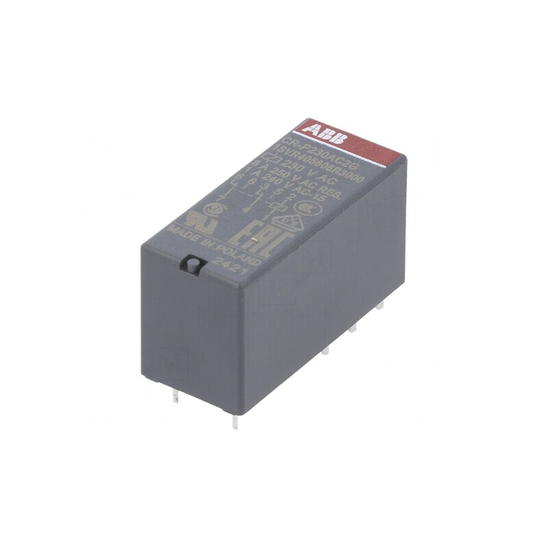 Releu Electromagnetic DPDT 230VAC 8A PCB | Electronic-mag.ro | Componente Electronice