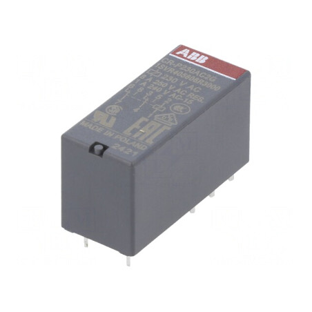 Releu Electromagnetic DPDT 230VAC 8A PCB | Electronic-mag.ro | Componente Electronice