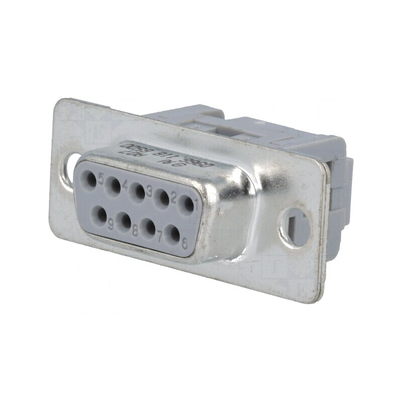 Mufă D-Sub 9 PIN Mamă IDC pentru Cablu-Bandă 1,27mm | Electronic-mag.ro | Componente Electronice