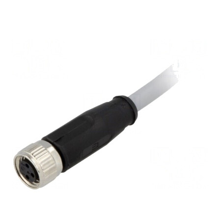 Conector M8 Mamă 3 PIN cu Cablu 2m PVC | Electronic-mag.ro | Componente Electronice