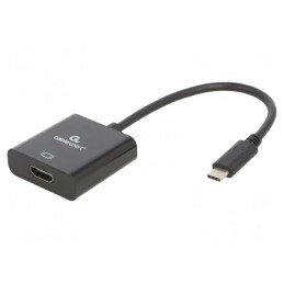 Adaptor USB C la HDMI 1.4, 0.15m, Negru | Electronic-mag.ro | Componente Electronice