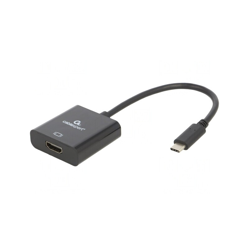 Adaptor USB C la HDMI 1.4, 0.15m, Negru | Electronic-mag.ro | Componente Electronice