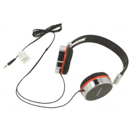 Căști Over-Ear Jack 3,5mm Negru-Argintiu 1,5m 32Ω | Electronic-mag.ro | Componente Electronice