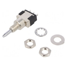 Comutator Apăsare SPDT 6A 125VAC/6VDC | Electronic-mag.ro | Componente Electronice