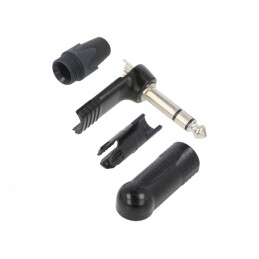 Mufă Jack 6,3mm Stereo 90° | Electronic-mag.ro | Componente Electronice