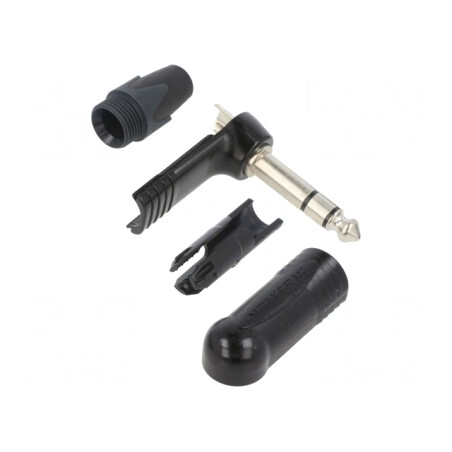 Mufă Jack 6,3mm Stereo 90° | Electronic-mag.ro | Componente Electronice
