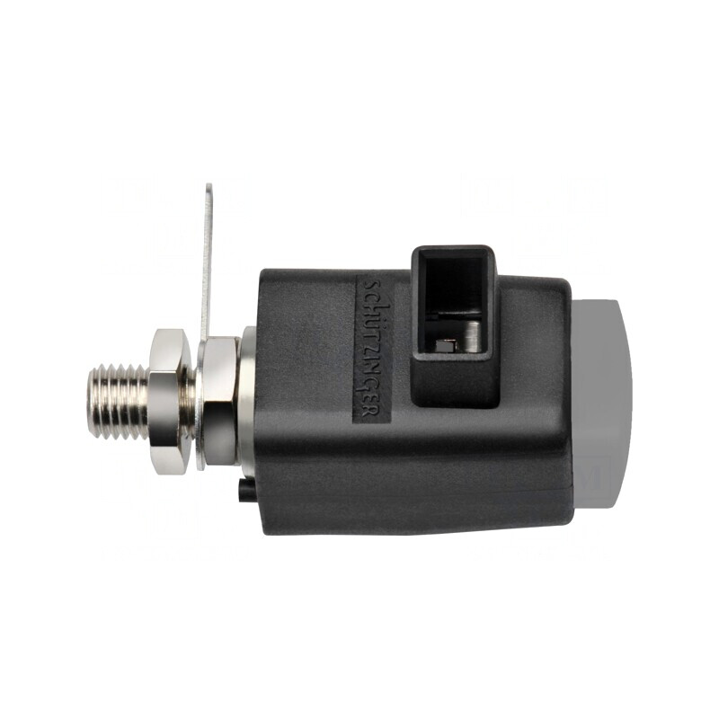 Clemă de laborator gri 300VDC 16A nichelată | Electronic-mag.ro | Componente Electronice