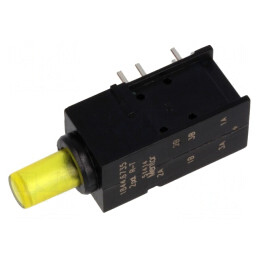 Comutator galben DPDT 0,5A 60VAC | Electronic-mag.ro | Componente Electronice