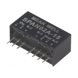 Convertor DC/DC 2W 9-18V 15V 134mA SIP8 | Electronic-mag.ro | Componente Electronice