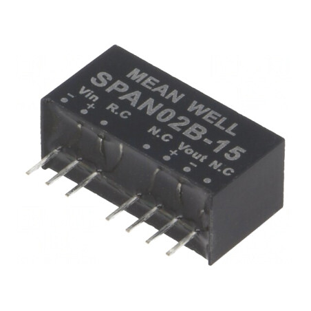 Convertor DC/DC 2W 18-36V la 15V 134mA SIP8 | Electronic-mag.ro | Componente Electronice