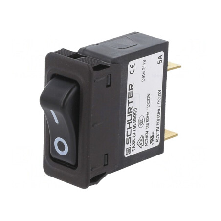 Întrerupător de Supracurent 240VAC 32VDC 5A SPST 1P | Electronic-mag.ro | Componente Electronice
